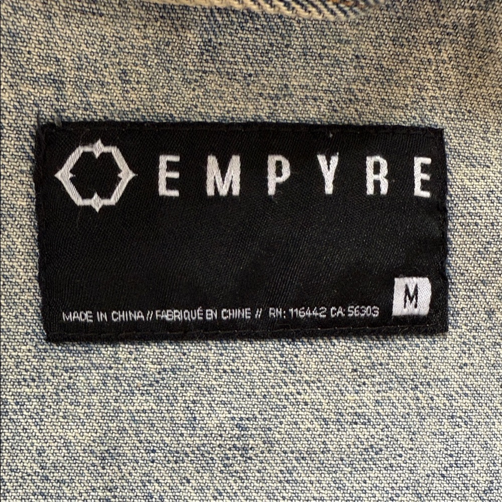 Empyre Denim Jacket Size M – Vintage Wash Blue Jean - Picture 4 of 5